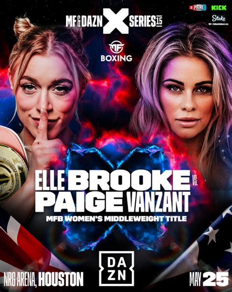 Elle Brooke vs Paige VanZant tale of the tape ahead of leaked。